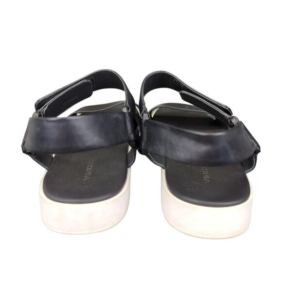 Vince Blyton Black Leather Walking Sandals Women's Size 10 Open Toe Gorpcore - Picture 5 of 8